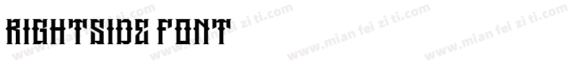 rightside font字体转换